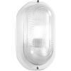 Intec APPLIQUE TURTLE BIANCA OVALE LISCIA IN VETRO IP54 1 LUCE ATTACCO E27 175X95X100MM