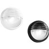 Intec APPLIQUE TURTLE BIANCA TONDA CON PALPEBRA IN VETRO IP54 1 LUCE ATTACCO E27 185X185X105MM