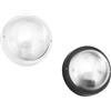 Intec APPLIQUE TURTLE BIANCA TONDA LISCIA IN VETRO IP54 1 LUCE ATTACCO E27 185X185X105MM