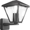 Intec APPLIQUE UP PRISMA ANTRACITE 1 LUCE ATTACCO E27 IP44 16X19,1X21,8CM