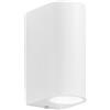 Intec APPLIQUE BIEMISSIONE ONE BIANCA 2 LUCI ATTACCO GU10 IP54 6,7X9,3X13CM