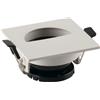 Intec FARETTO A INCASSO STENOS ORIENTABILE BIANCO QUADRATO FORO MEZZA LUNA 8,5X8,5X4,2CM