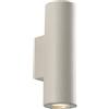 Intec APPLIQUE BIEMISSIONE PORTLAND BIANCA 2 LUCI ATTACCO GU10 IP65 8,3X11,1X25,4CM