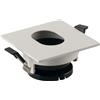 Intec FARETTO A INCASSO STENOS ORIENTABILE BIANCO QUADRATO FORO OVALE 8,5X8,5X4,2CM