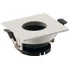 Intec FARETTO A INCASSO STENOS ORIENTABILE BIANCO QUADRATO FORO TONDO 8,5X8,5X4,2CM