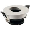 Intec FARETTO A INCASSO STENOS ORIENTABILE BIANCO TONDO FORO OVALE 8,5X4,2CM