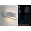 Intec APPLIQUE BIEMISSIONE TUCSON BIANCA 2 LUCI ATTACCO E14 IP44 36X9,6X7,5CM IN ALLUMINIO
