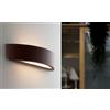 Intec APPLIQUE BIEMISSIONE TUCSON BRONZO 2 LUCI ATTACCO E14 IP44 36X9,6X7,5CM IN ALLUMINIO