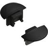 Intec I-PROFILO-BERLINO-NER-CAP KIT 2 TAPPI PER PROFILO BERLINO NERO