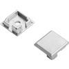Intec I-PROFILO-DORIK-16-CAP TAPPI PER PROFILO DORIK SILVER