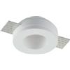 Intec FARETTO DA INCASSO IN GESSO VERNICIABILE MINI BIANCO TONDO 1 LUCE ATTACCO GU10 MINI 7X3CM