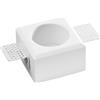 Intec FARETTO DA INCASSO IN GESSO VERNICIABILE MODUS IN GESSO 1 LUCE ATTACCO GU10 80X80X50MM