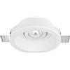 Intec FARETTO DA INCASSO IN GESSO VERNICIABILE MORGANA ORIENTABILE BIANCO TONDO 1 LUCE ATTACCO GU10 15,5X6CM