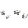 Intec I-PROFILO-INCRO-CAP KIT 2 TAPPI PER PROFILO INCRO SILVER