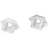 Intec I-PROFILO-RIDGE-CAP KIT 2 TAPPI PER PROFILO RIDGE SILVER