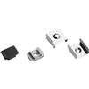 Intec I-PROFILO-ROMA-NER-CAP KIT 2 TAPPI PER PROFILO ROMA NERO