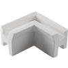 Intec I-PROFY-BIS-L CONNESSIONE ANGOLARE BIS BIANCO PER LED BIEMISSIONE INCLUSO ANIMA E DIFFUSORI 11X6,1X4,7CM