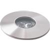 Intec INCASSO CALPESTABILE LED IRIDE DC12 E 24V SILVER 3W RGB DIMMERABILE IP67 6X8,3CM