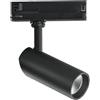 Intec FARO BINARIO LED ACTION NERO IN ALLUMINIO 20W 1910LM 3000K 24X15X6,2 CM.
