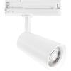 Intec FARO BINARIO LED KONE BIANCO IN ALLUMINIO 24W 2365LM 3000K 22,4X13X8 CM.