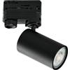 Intec FARO PROIETTORE PER SISTEMA BINARIO SQUIB NERO 1 LUCE ATTACCO GU10 5,6X17,2CM