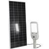 Intec FARO SOLARE STRADALE LED IPERION SILVER 50W 13500LM 4000K PANNELLO SOLARE IP66 82,06X9,9X28CM SENSORI MOVIMENTO E CREPUSCOLARE