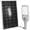 Intec FARO SOLARE STRADALE LED IPERION SILVER 50W 9000LM 4000K PANNELLO SOLARE IP66 82,06X9,9X28CM SENSORI MOVIMENTO E CREPUSCOLARE