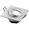 Intec INCASSO LED ORIONE NIKEL QUADRATO 7W 650LM 4000K 9X9X5,7CM
