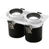 Intec INCASSO LED OUTSIDER BIANCO 30W CCT 2700K / 3000K / 4000K 3900 2 LUCI