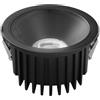 Intec INCASSO LED QUANTUM NERO 18W 2000LM CCT 3000K / 4000K / 6500K IP44 13,5X8,5CM