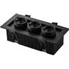 Intec INCASSO LED SIDER NERO 16W 2130LM CCT 3000 E 4200 E 6500K 188X90X70MM