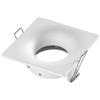 Intec INCASSO REIKON QUADRATO BIANCO IN ALLUMINIO IP65 8,5x5,5cm ATTACCO GU10 LAMPADINA E PORTALAMPADA NON INCLUSA