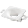 Intec INCASSO SENSO BIANCO 1 LUCE ATTACCO GU10 12X12X4CM IN GESSO VERNICIABILE