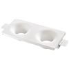 Intec INCASSO SENSO BIANCO 2 LUCI ATTACCO GU10 24X12X4CM IN GESSO VERNICIABILE