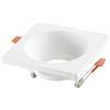 Intec INCASSO SHADOW BIANCO QUADRATO 1 LUCE ATTACCO GU10 11,5X11,5X5,7CM IN GESSO VERNICIABILE