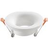 Intec INCASSO SHADOW BIANCO TONDO 1 LUCE ATTACCO GU10 11X5,7CM IN GESSO VERNICIABILE