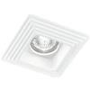 Intec INCASSO SPETTRO BIANCO QUADRATO 1 LUCE ATTACCO GU10 11,5X11,5X4,9CM IN GESSO VERNICIABILE