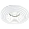 Intec INCASSO SPETTRO BIANCO TONDO 1 LUCE ATTACCO GU10 11,5X4,9CM IN GESSO VERNICIABILE