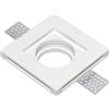 Intec INCASSO SPIRIT BIANCO QUADRATO 1 LUCE ATTACCO GU10 10X10X3CM IN GESSO VERNICIABILE