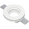 Intec INCASSO SPIRIT BIANCO TONDO 1 LUCE ATTACCO GU10 10X3CM IN GESSO VERNICIABILE
