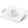 Intec INCASSO SPLASH IN GESSO 1 LUCE ATTACCO GU10 200X200X45MM IN GESSO VERNICIABILE