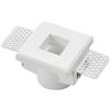 Intec INCASSO STARRY BIANCO QUADRATO 7X7X5,5CM IN GESSO VERNICIABILE