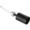 Intec INCASSO VULKAN NERO 1 LUCE ATTACCO GU10 5,3X8X14,5CM IN GESSO VERNICIABILE