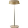 Intec LAMPADA DA TAVOLO RICARICABILE LED COCKTAIL ORO 2,2W 192LM 3000K DIMMERABILE IP54 29,5X12X12CM