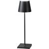 Intec LAMPADA DA TAVOLO RICARICABILE LED DRINK NERA 2,2W 190LM 3000K DIMMERABILE IP54 10X36CM