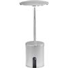 Intec LAMPADA DA TAVOLO RICARICABILE LED LIBERTY CROMO 2W 300LM 3000K DIMMERABILE IP44 10X22CM