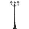 Intec PALO GRANDE ROMA NERO 3 LUCI ATTACCO E27 IP44 70X206CM