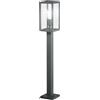 Intec PALO MIRAGE ANTRACITE 1 LUCE ATTACCO E27 IP44 13X13X86CM IN METALLO E VETRO