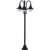 Intec PALO PAVIA NERO 3 LUCI ATTACCO E27 IP44 56X190CM IN ALLUMINIO
