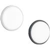 Intec LED-EVER-S BCO PLAFONIERA LED EVER BIANCA 15W 1900LM CCT 3000K Luce calda,4000K Luce naturale IP65 16,7X6,2CM